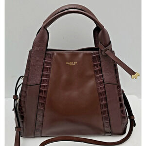 Radley London Baylis Road Medium Multiway Grab Bag Brown Leather/ Embossed Croc